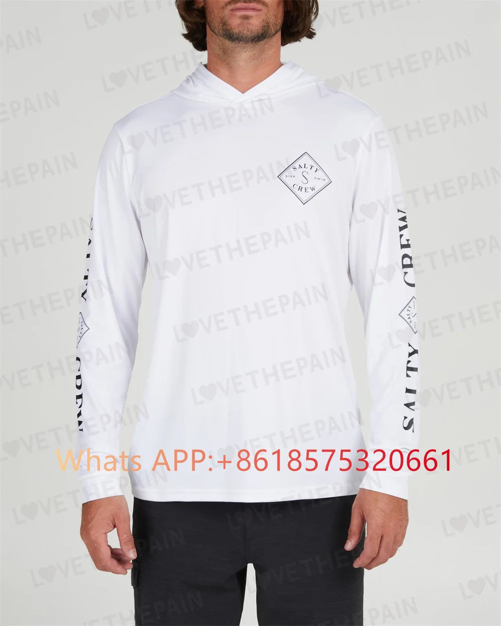 Salty Crew Long Sleeve Fishing Shirts Hooded