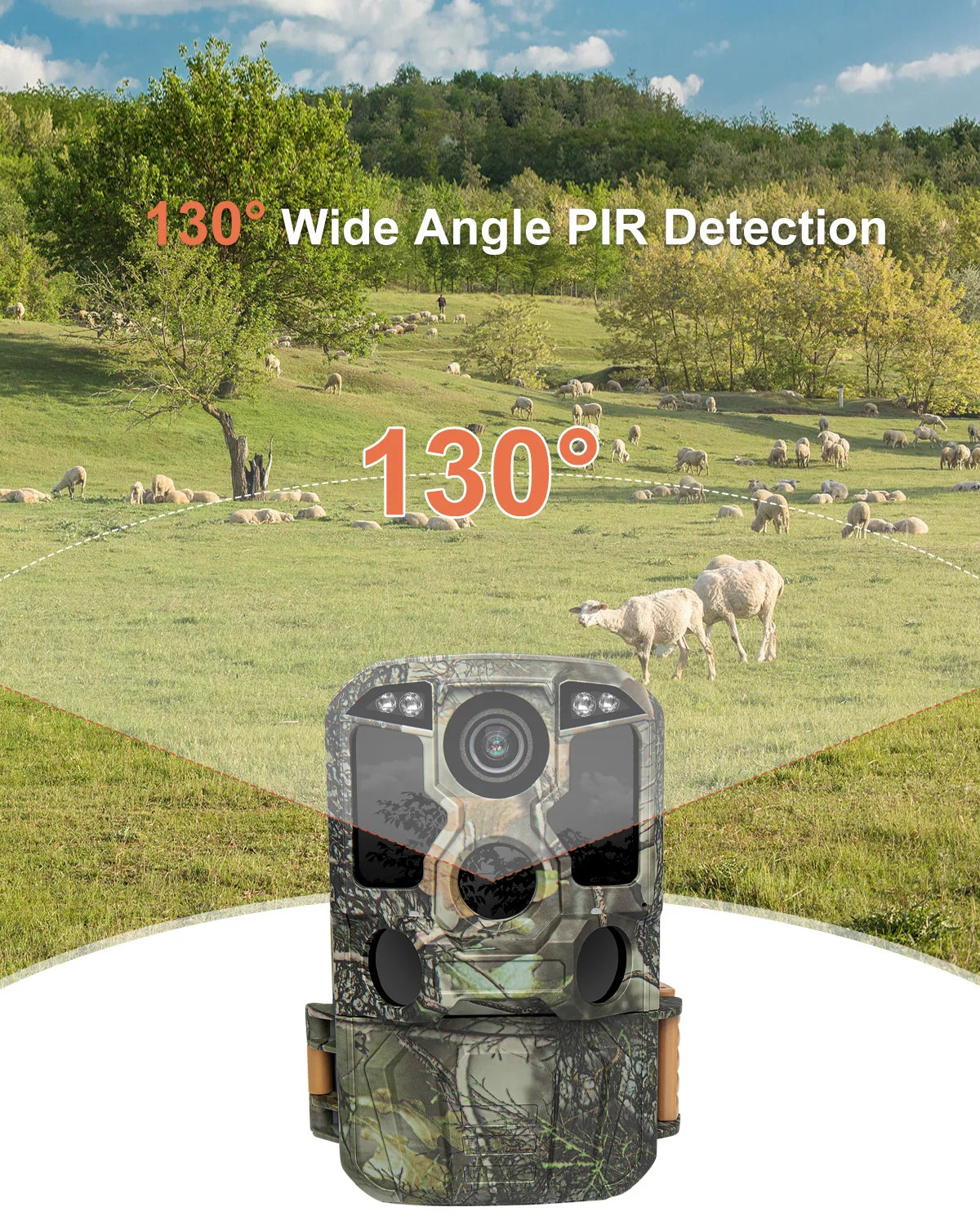 Trail Camera WiFi 4K 48MP Infrared Night Vision 0.05s Motion Activated Trigger Wildlife Photo Traps IP67 Waterproof Wild Camera