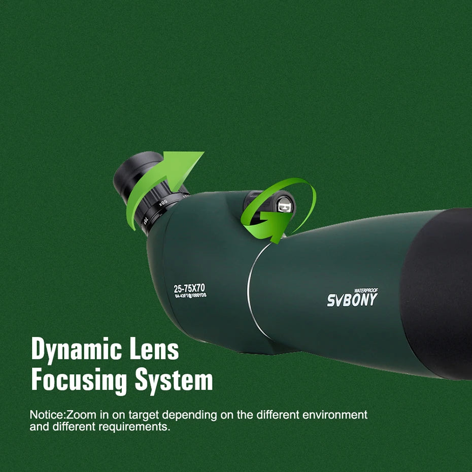 SVBONY 50/60/70/80 Spotting Scope Zoom Telescope Powerful  Waterproof Long Range PORRO Prism for Shooting camping equipment