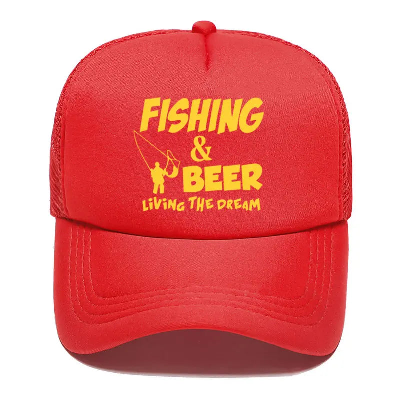 Fishing & Beer cap