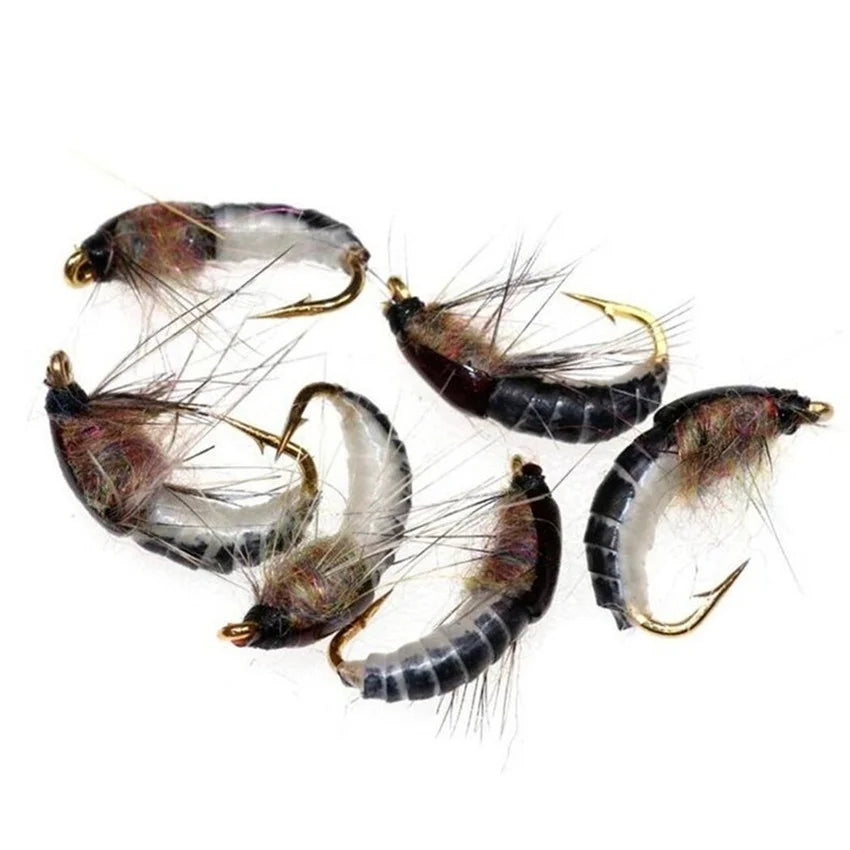 Trout Fly Fishing Flies Collection 32-112Pcs Flies Dry Wet Nymph Streamers Fly Assortment with Fly Box lure kits