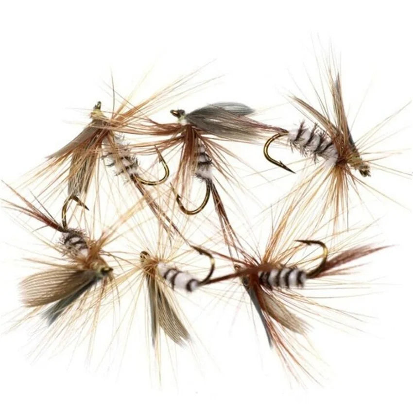 Trout Fly Fishing Flies Collection 32-112Pcs Flies Dry Wet Nymph Streamers Fly Assortment with Fly Box lure kits