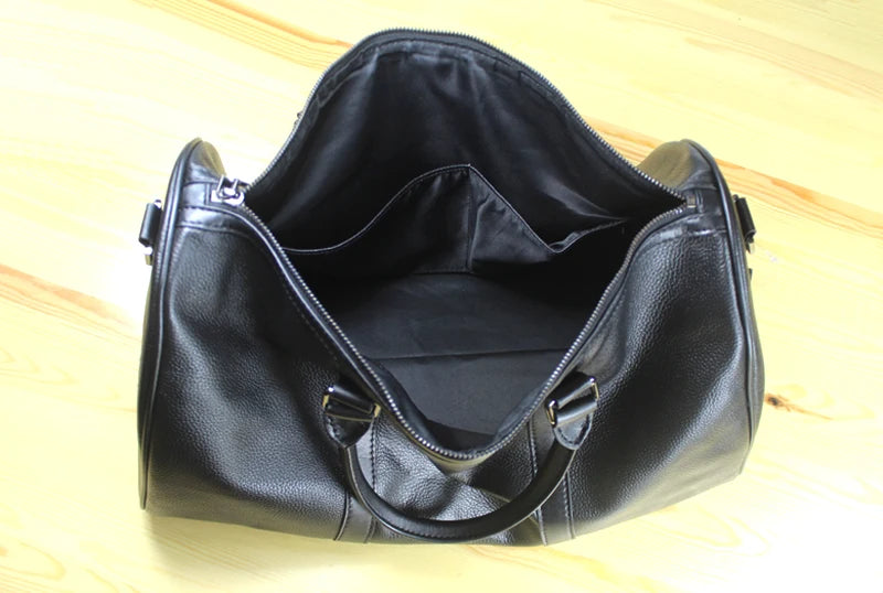 MUNUKI Vintage Crazy Horse Genuine Leather Travel bag