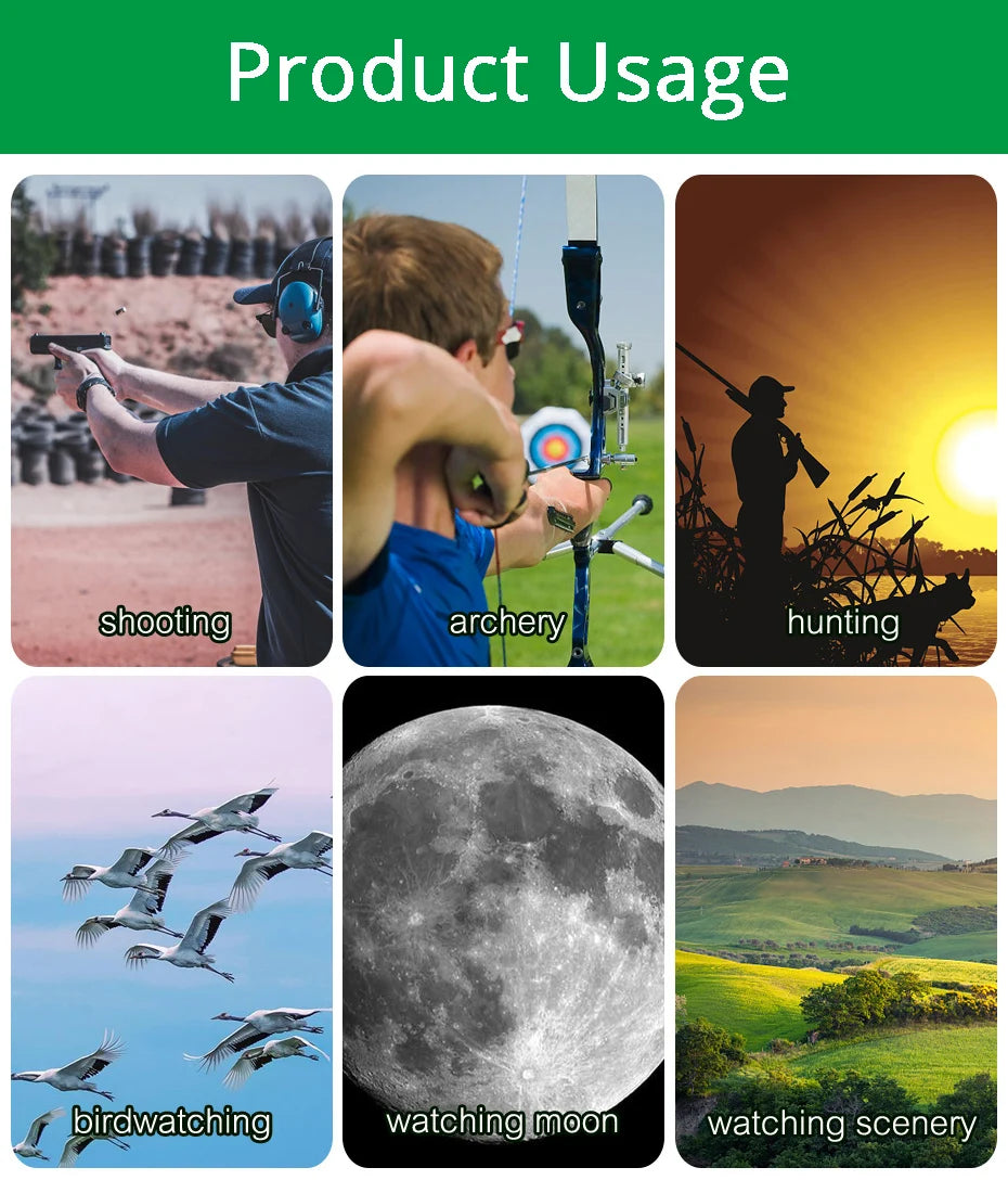 SVBONY 50/60/70/80 Spotting Scope Zoom Telescope Powerful  Waterproof Long Range PORRO Prism for Shooting camping equipment