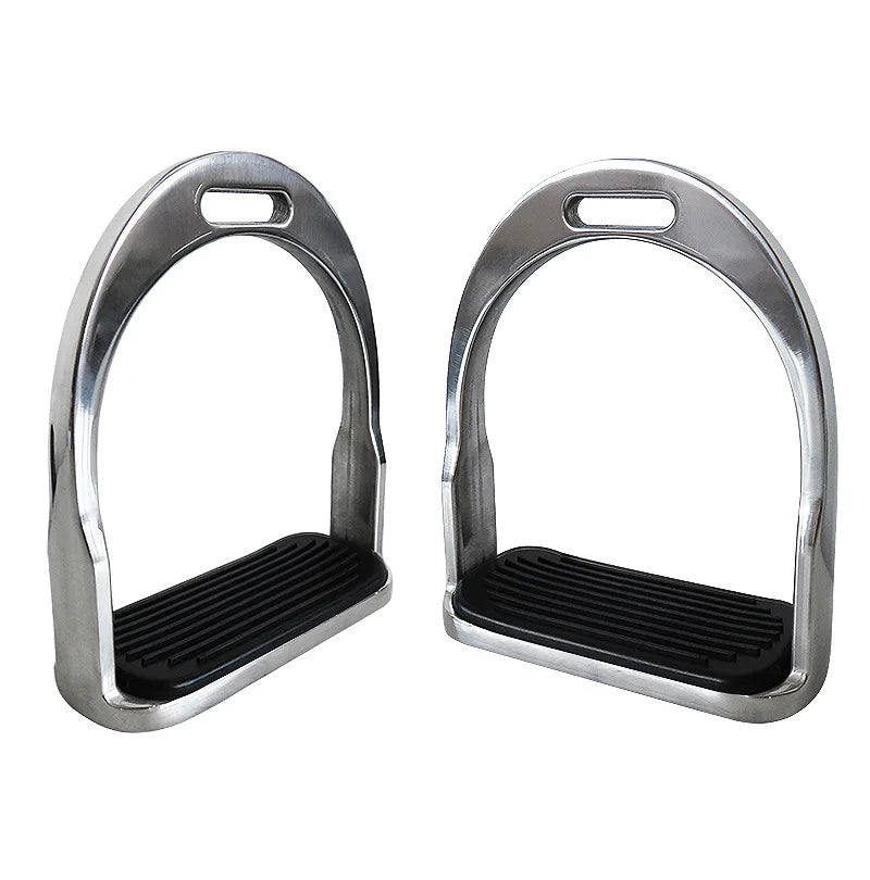 Horse Stirrups, Stainless Steel Stirrup, Flexible Horse Riding for Adults Kids