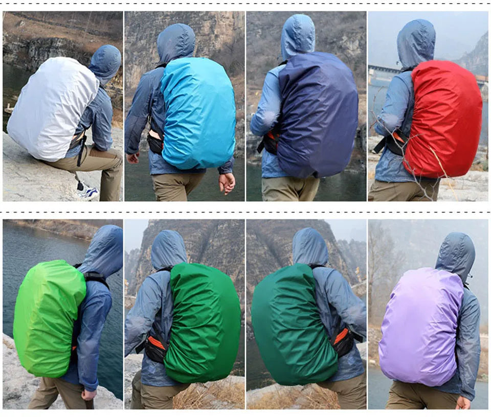 Practical Backpack Rain Shield Waterproof Dustproof Sun-protected Bag Shield Outdoor Camping Hiking Backpack Protective Cover
