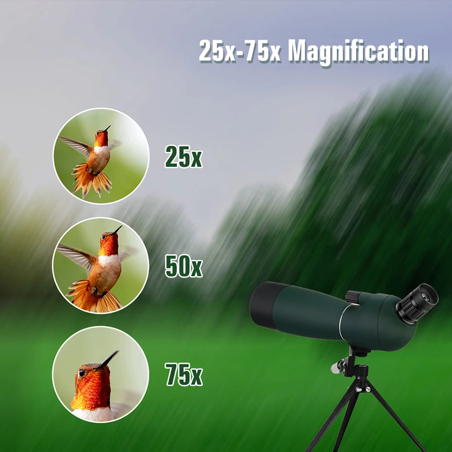 SVBONY 50/60/70/80 Spotting Scope Zoom Telescope Powerful  Waterproof Long Range PORRO Prism for Shooting camping equipment