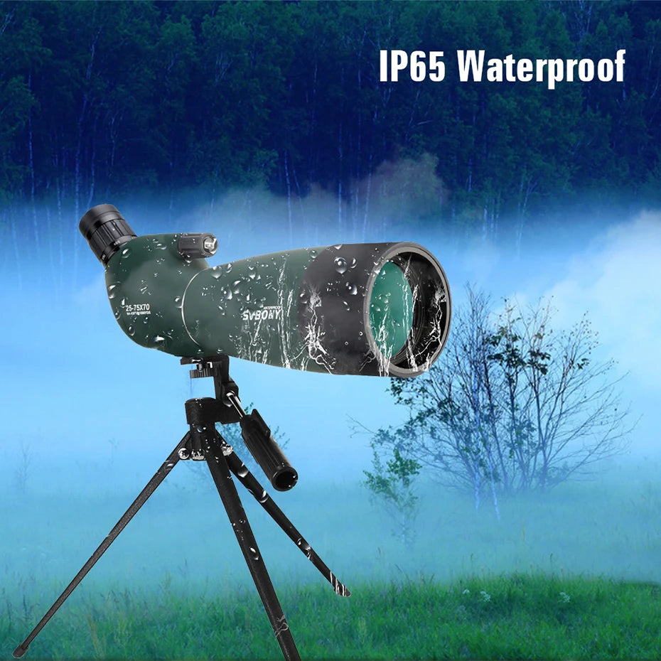 SVBONY 50/60/70/80 Spotting Scope Zoom Telescope Powerful  Waterproof Long Range PORRO Prism for Shooting camping equipment