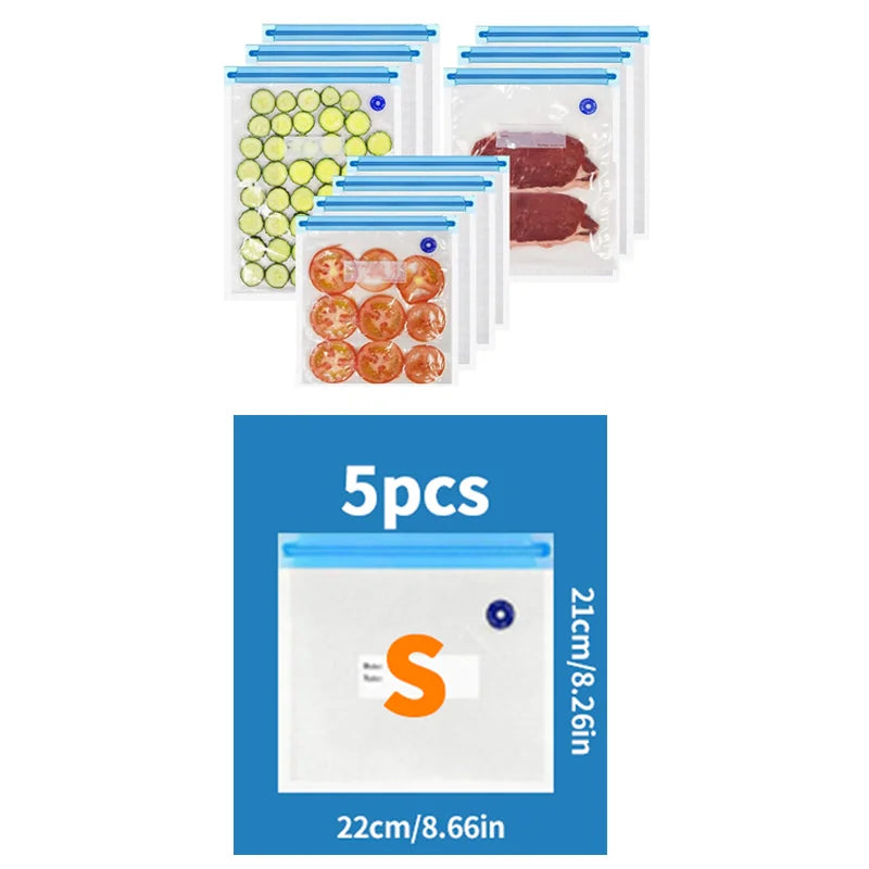 Easy One-Hand Automatic Operation Handheld Vacuum Sealer  Portable vacuum sealer Avoid cross contamination of food +100 pcs