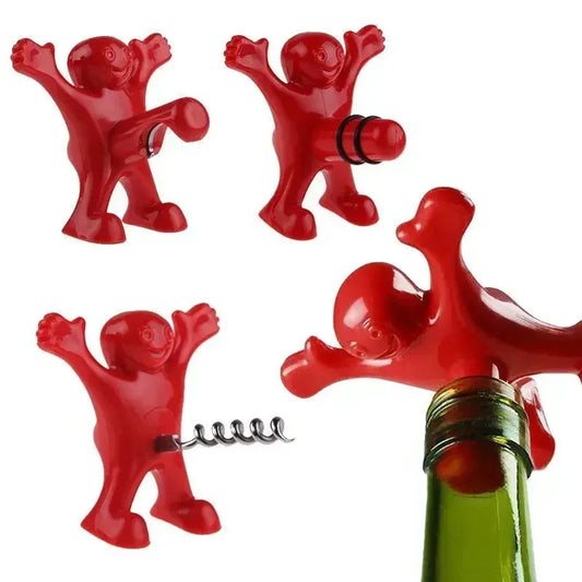 Red Creative Villain Wine Opener