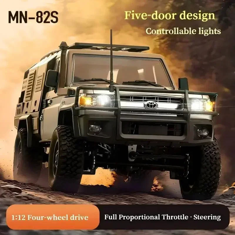 MN82S MN82 Pro Remote Controlled Climbing Off-road Vehicle 1:12 Full scale 4WD For Toyota LC79 Simulation RC Model Toy Rc Car