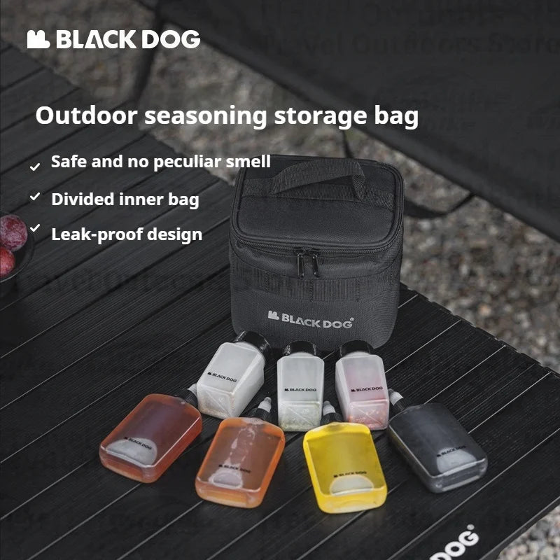 Naturehike BLACKDOG Outdoor Seasoning Storage Bag Spice Containers Ultralight Travel Camping Seasoning Spice Kit Set Portable