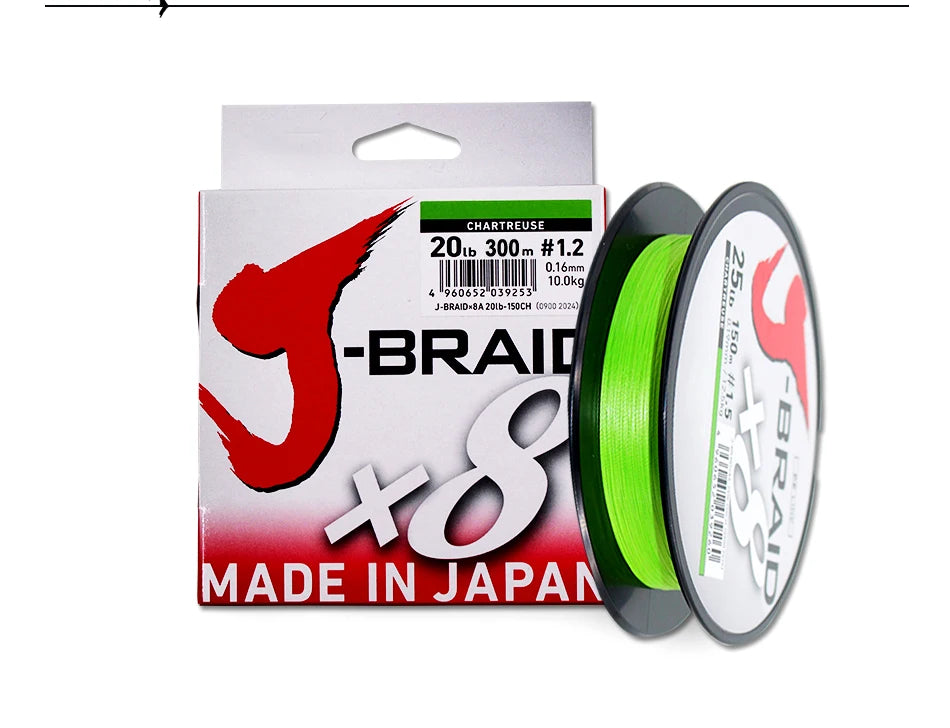 DAIWAPE Fishing Line J-Braid 300M PE 8 strands Fishing Line 14-100LB Japan 8X Braided Fishing Line
