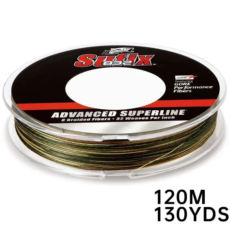 Sufix 832 Braided 8X braid Fishing Line 120M/250M