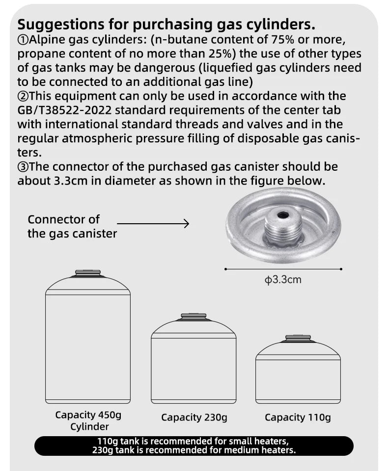 Naturehike BLACKDOG Multifunctional Heating Stove 2480W High Power Outdoor Winter Heater Gas Stove Camping Liquefied Burner