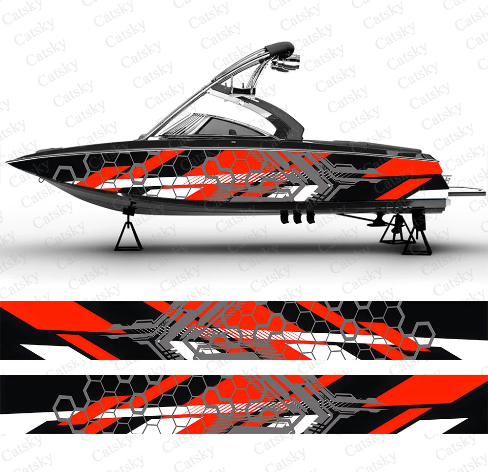 Honeycomb Custom Boat Wraps