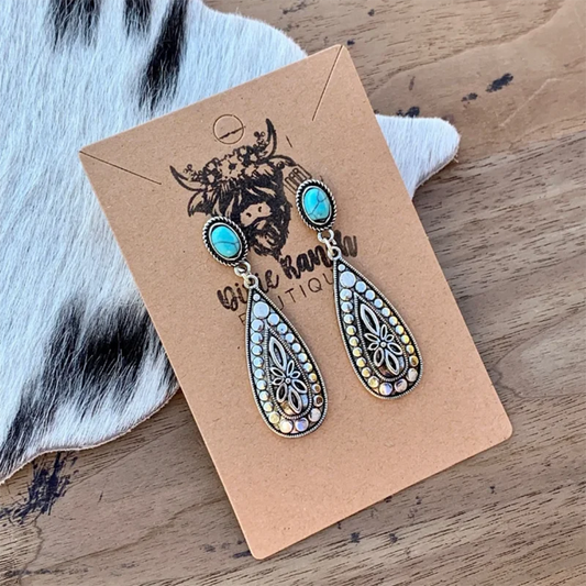Western Cowgirl Concho Earrings