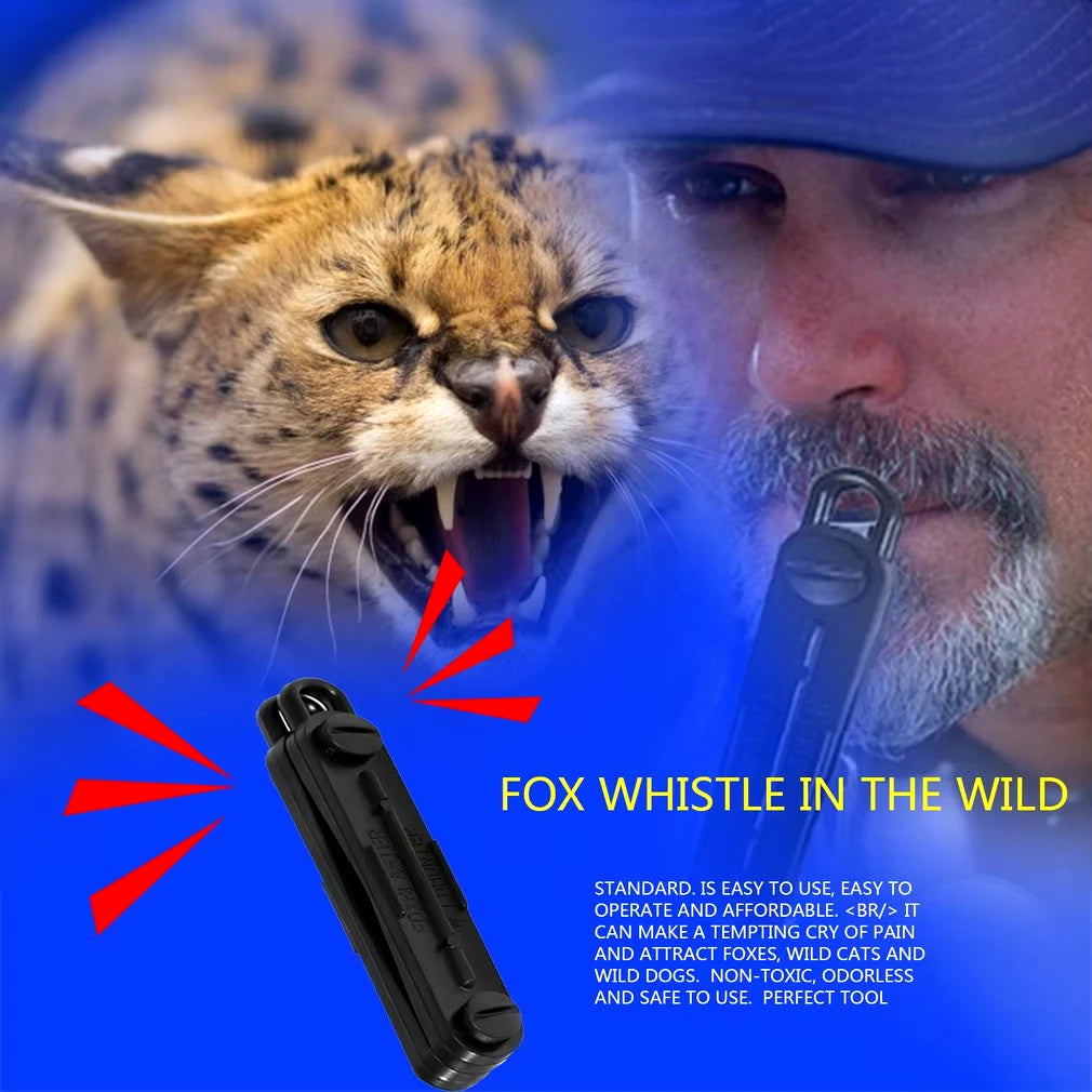 Outdoor Fox Down Fox Blaster Call Black Whistle Predator Hunting Lamping Calling Rabbit Game Caller Animial