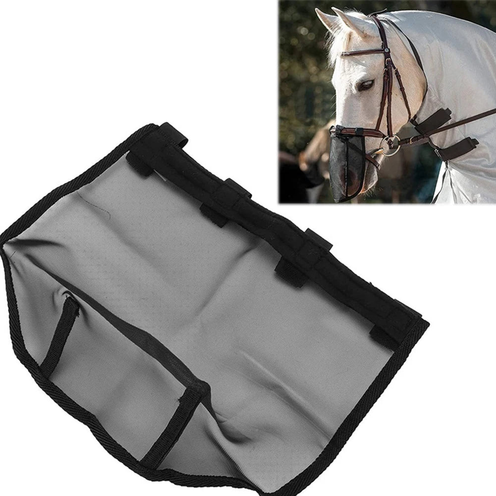 Horse Nose Mosquito Protection Mesh Breathable Horse Fly Mask Horse Nose Cover Protector for Horse Face Protection