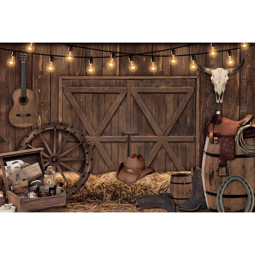 Western Cowboy Party Backdrops