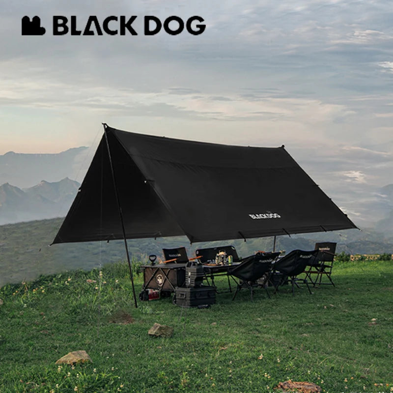 Naturehike BLACKDOG Sunscreen Canopy Black Coating Tarp Rainproof Ultralight