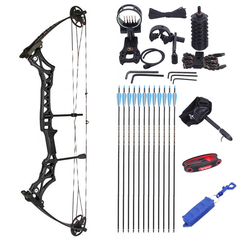 JUNXING M108 Compound Bow 30-55lbs Hunting Fishing Competition Compound Bow Archery