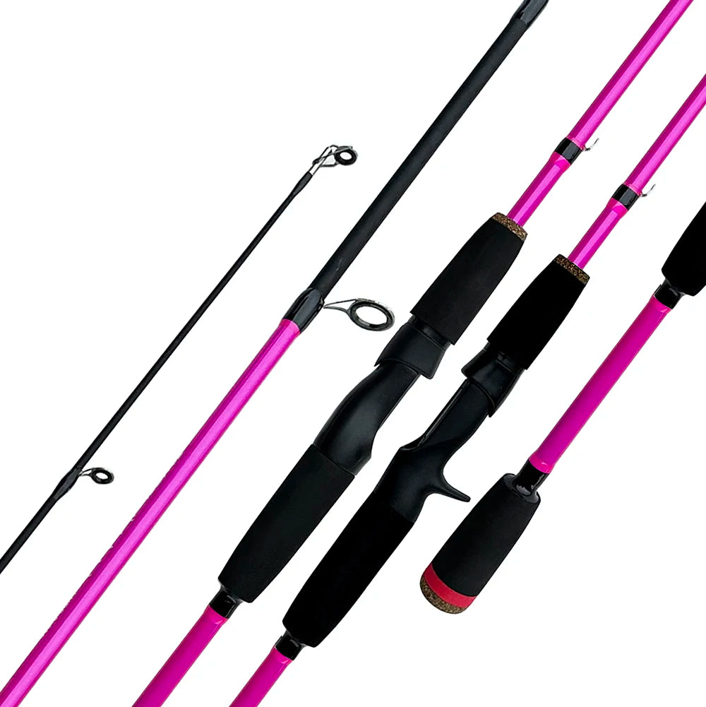 Portable Carbon Lure Fishing Rod and Reel Combo 1.65/1.8m High Speed 5.2:1 Spinning Fishing Reel With Line