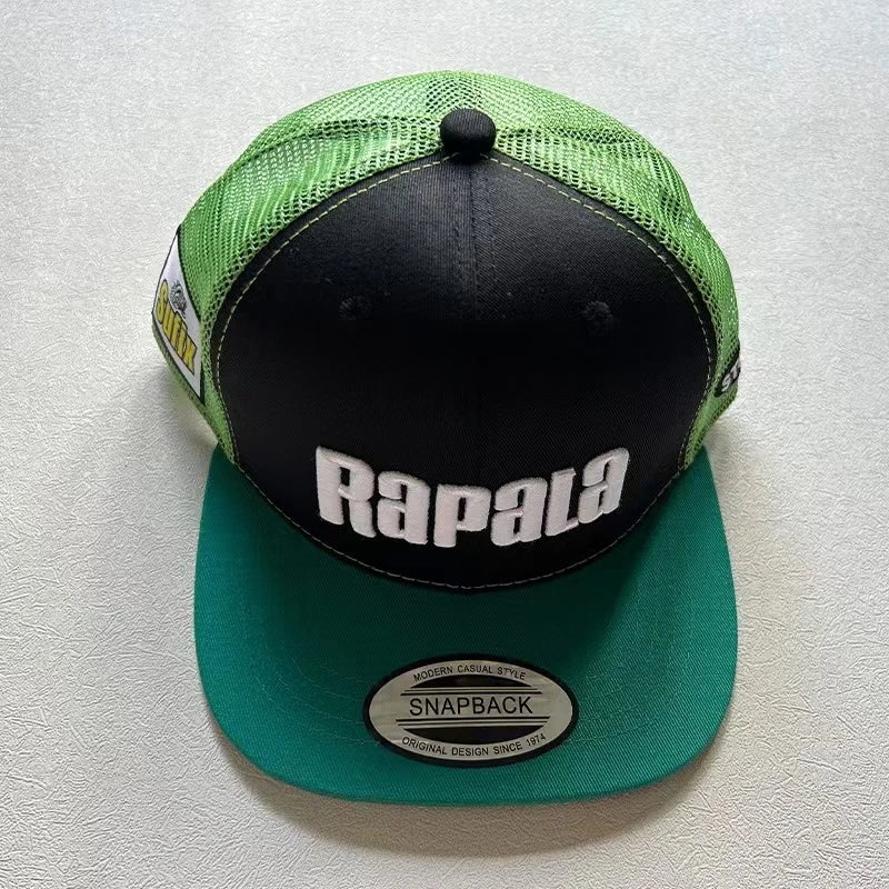 RAPALA mesh embroidered fishing hat flat brim