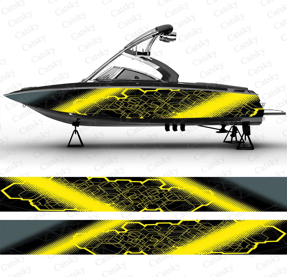 Honeycomb Custom Boat Wraps