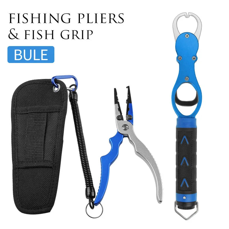 Aliminum Lip Grips & Needle Nose Fishing Pliers