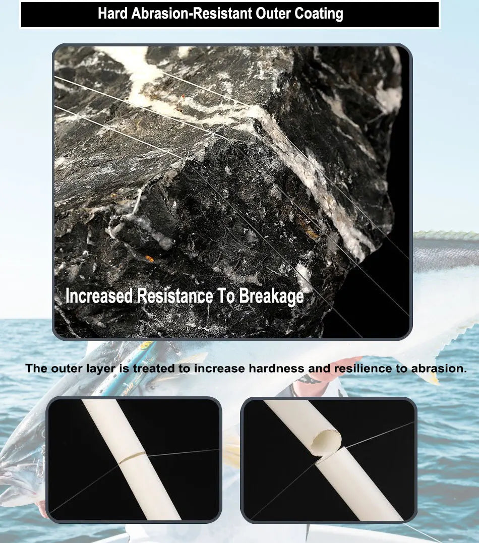 DaiwaJ-Fluorocarbon Fluorocarbon  Leader 100m 50m Sinking Clear Fluorocarbon Line Made in Japan