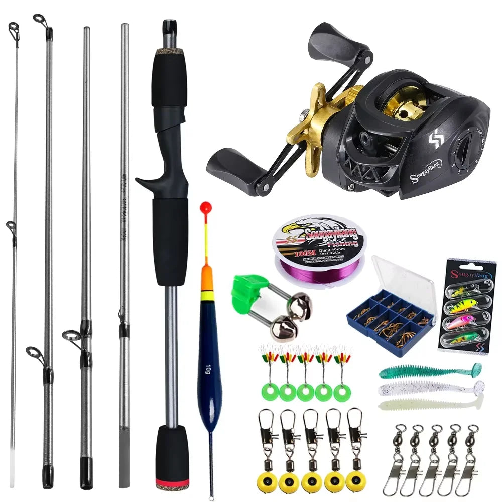 Sougayilang Baitcasting Fishing Rod and Reel Combos