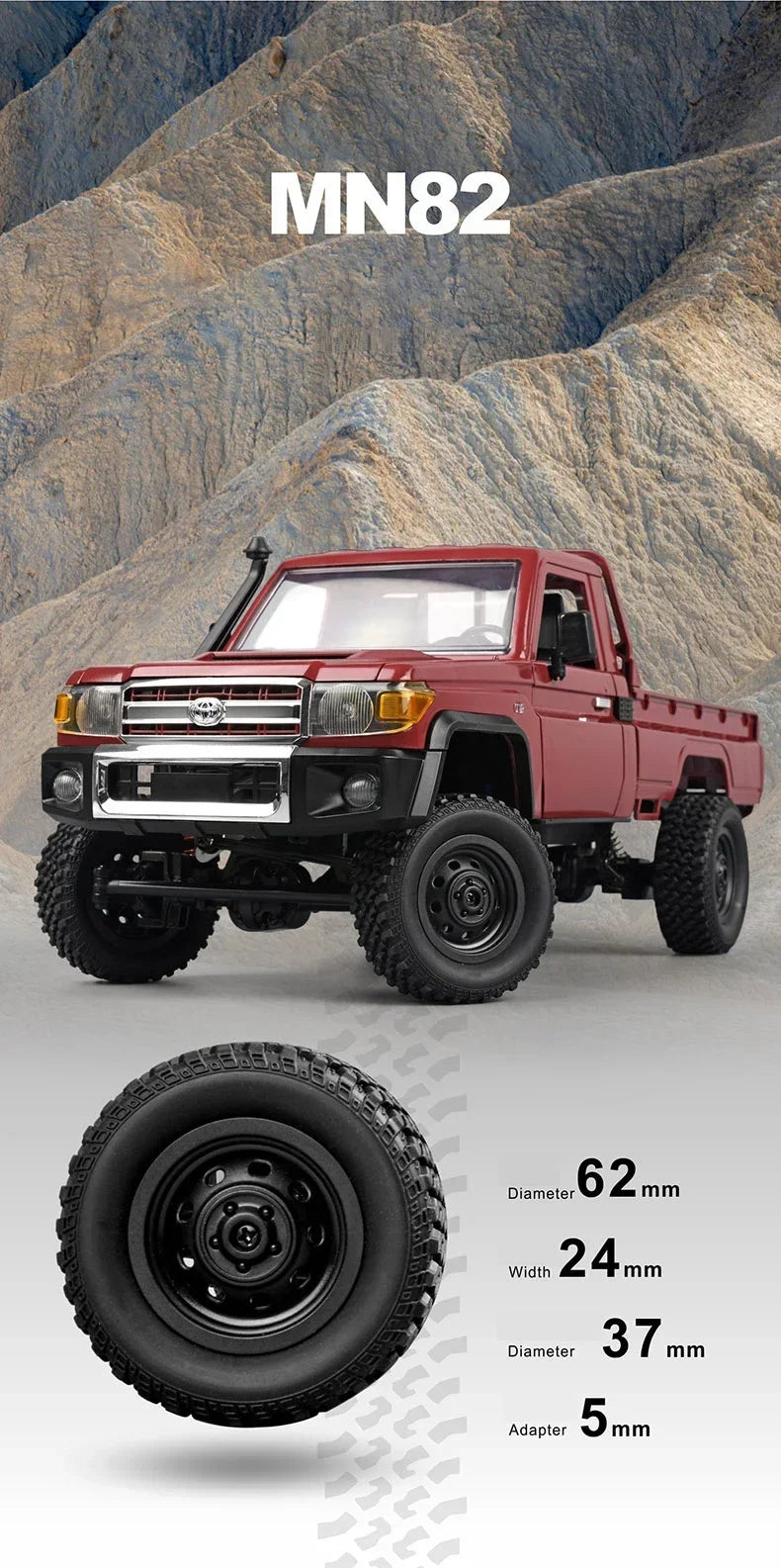 MN82S MN82 Pro Remote Controlled Climbing Off-road Vehicle 1:12 Full scale 4WD For Toyota LC79 Simulation RC Model Toy Rc Car