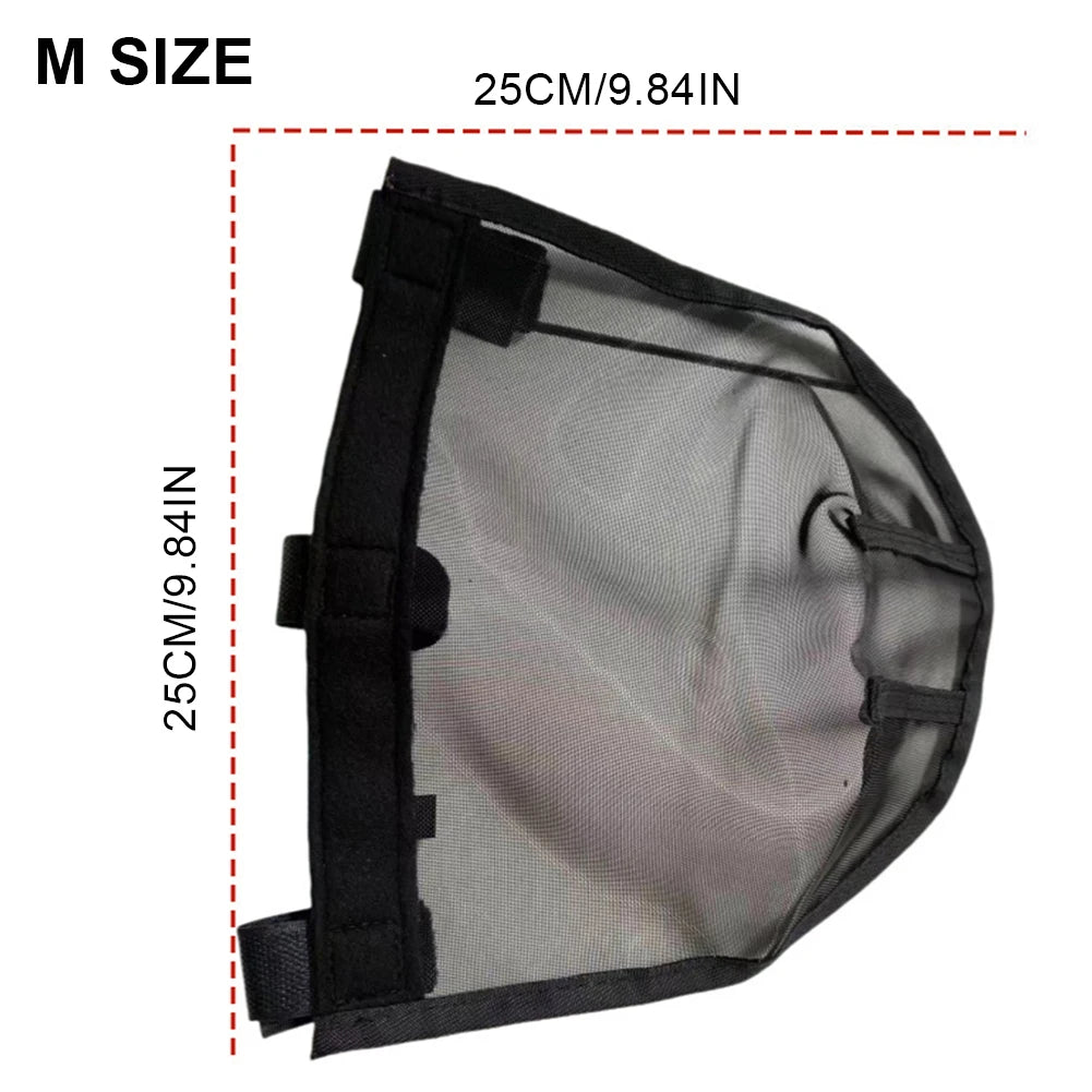 Horse Nose Mosquito Protection Mesh Breathable Horse Fly Mask Horse Nose Cover Protector for Horse Face Protection