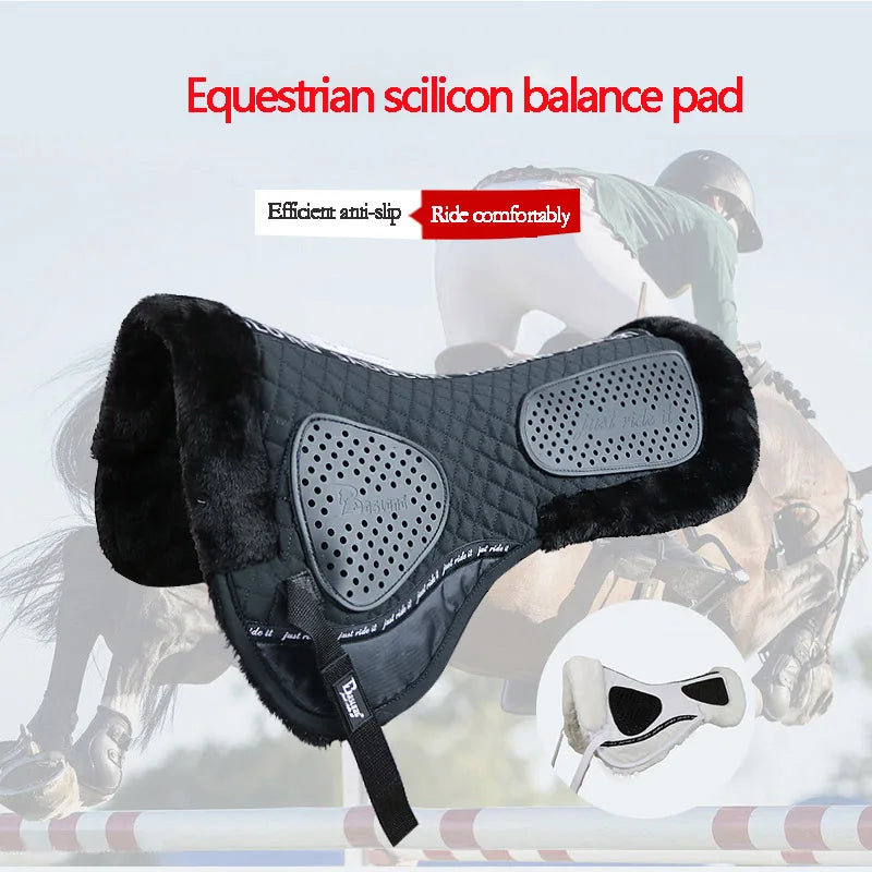 Equestrian Balance Pad Silicone Anti-slip Mat Shock Absorbing Saddle Anti-hit Back Comfortable And Soft