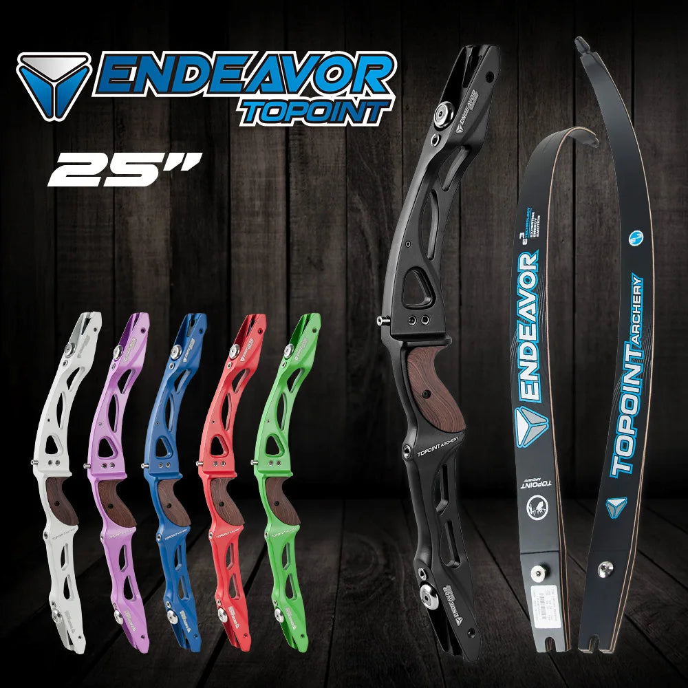 Archery Topoint 66/68/70inch ILF Recurve Bow 18-44lbs Right/Left Hand Magnesium-aluminum Alloy Bow Riser  Hunting Shooting