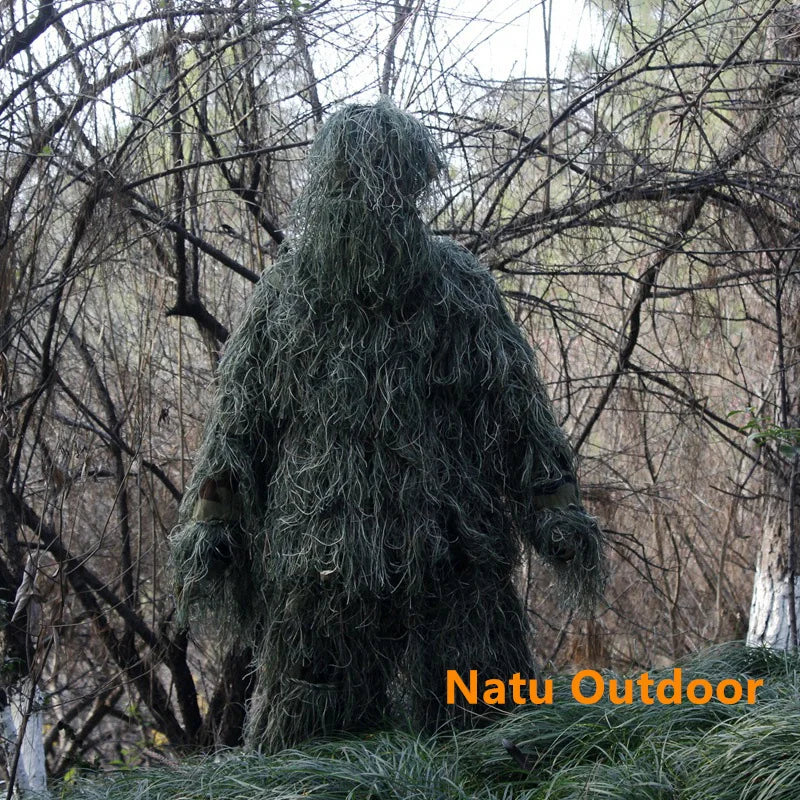 5pcs/set Camouflage Ghillie Suit Yowie Sniper