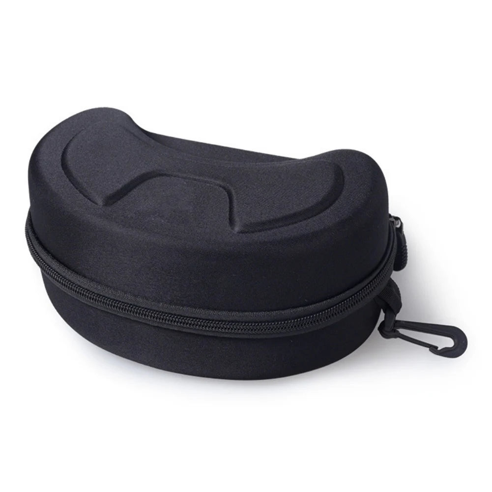 Portable Eva Ski Goggle Glasses Protector Case Snowboard Skiing Goggles Carrying Case Zipper Hard Box Holder(Without Goggles)