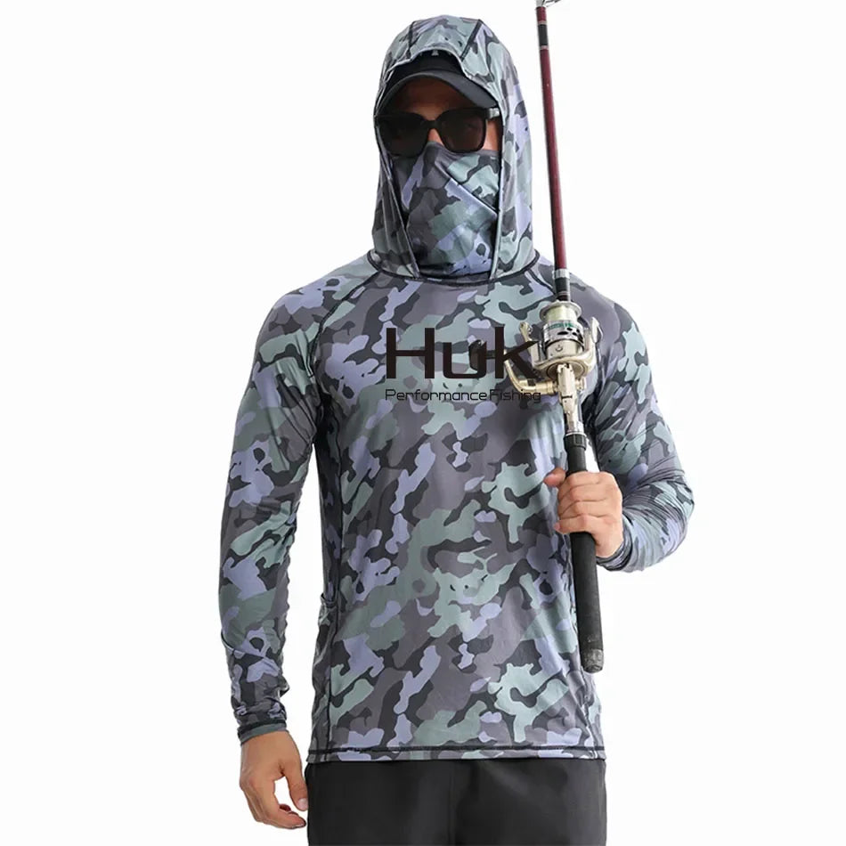 HUK Hooded Fishing Shirts