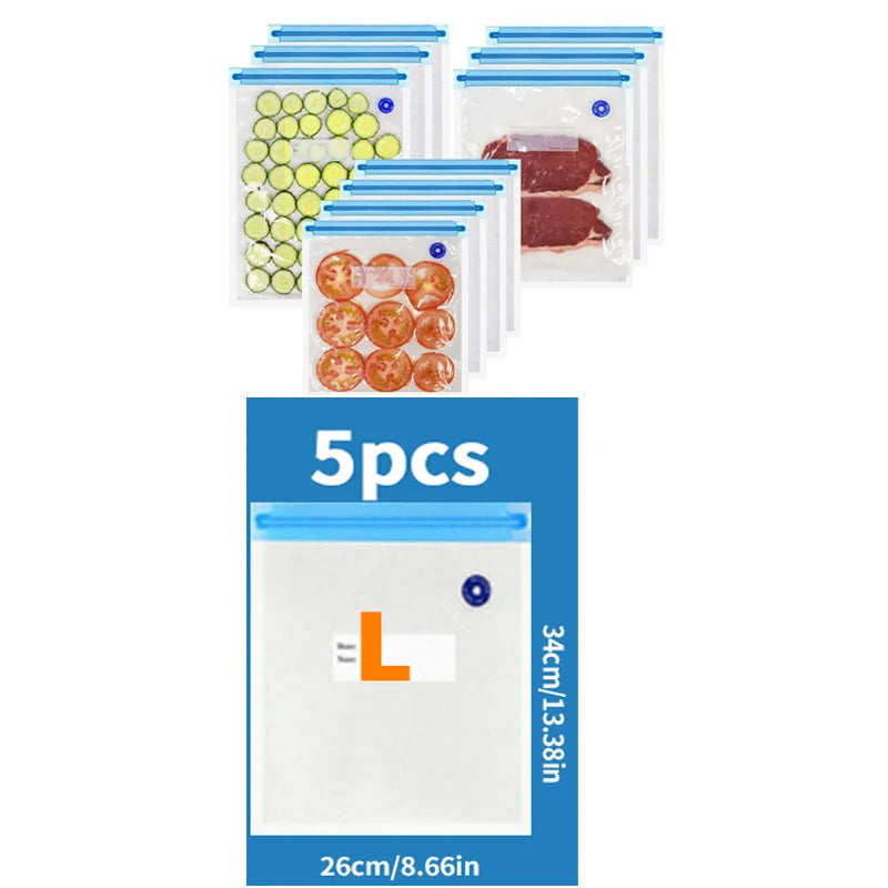 Easy One-Hand Automatic Operation Handheld Vacuum Sealer  Portable vacuum sealer Avoid cross contamination of food +100 pcs