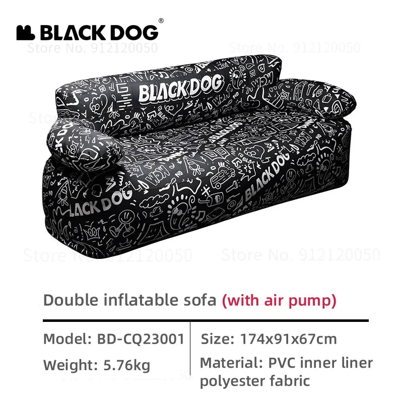 Naturehike & Blackdog Single/Double Inflatable Lazy Sofa Camping Folding Waterproof Inflatable Sofa Portable Travel Beach Stool