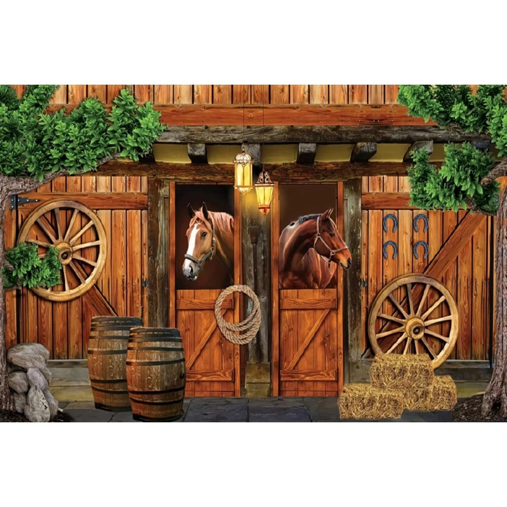 Western Cowboy Party Backdrops
