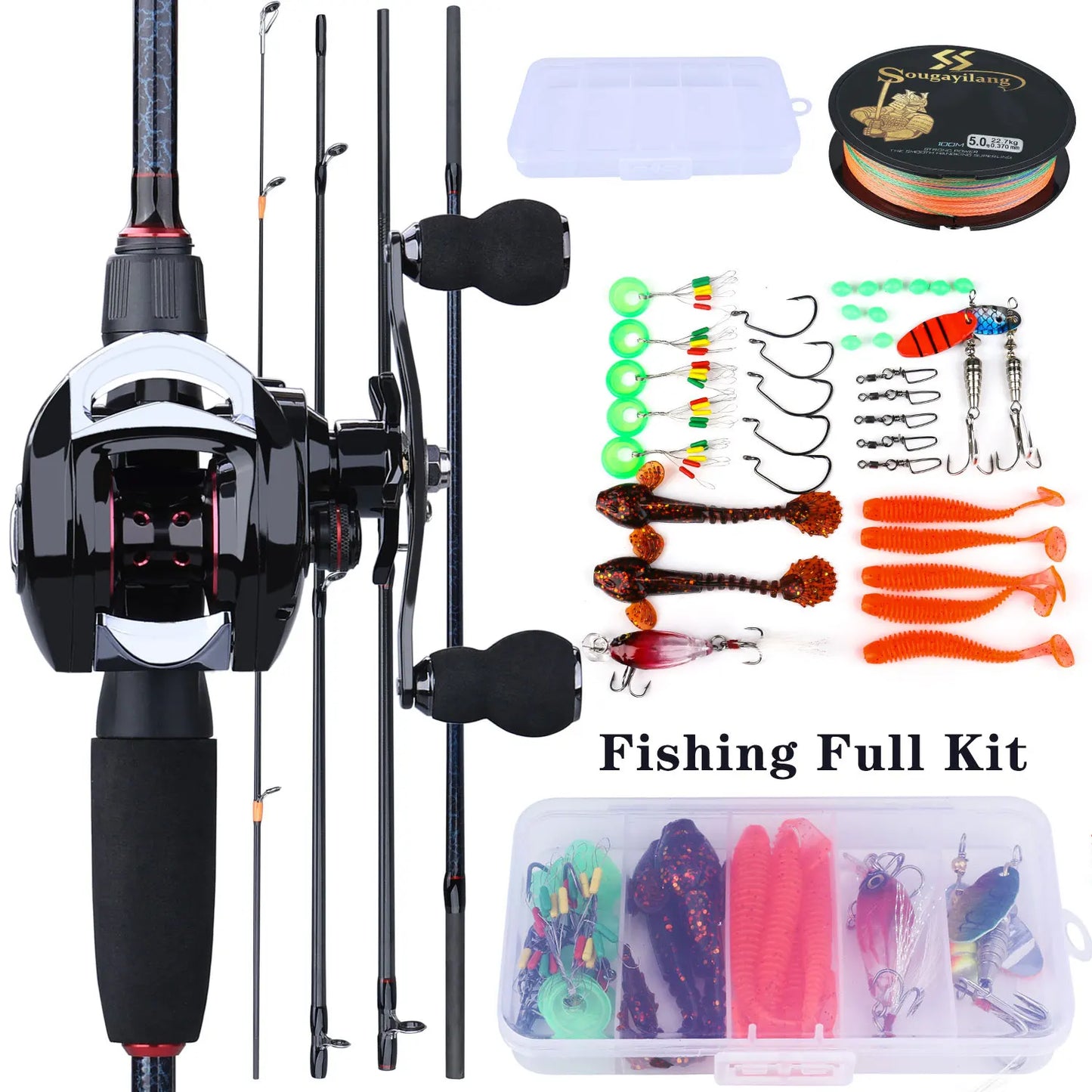 Sougayilang Fishing Rod/Reel/Lure Combos