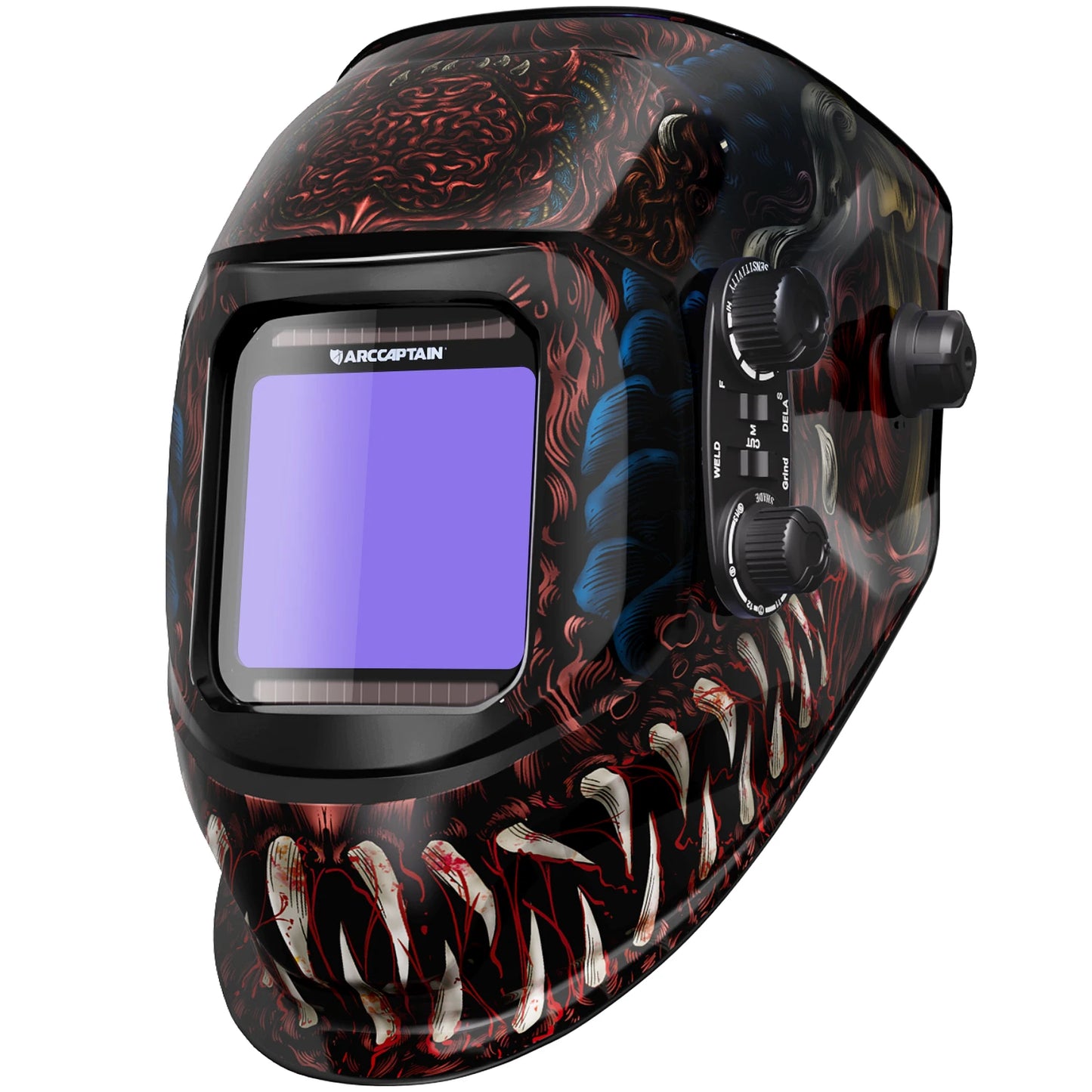 ARCCAPTAIN Welding Helmet Auto Darkening Welding Mask 4 Sensors Solar Cell Powered For TIG MIG ARC Welder