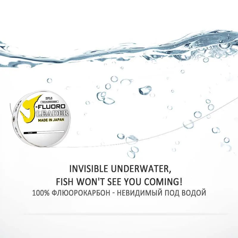 DaiwaJ-Fluorocarbon Fluorocarbon  Leader 100m 50m Sinking Clear Fluorocarbon Line Made in Japan