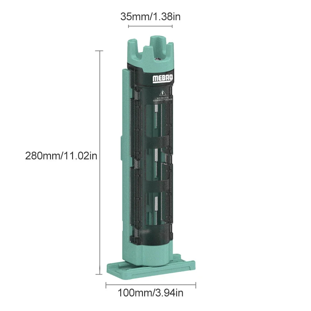 Portable Fishing Box Rod Stand Fishing Box Rod Barrel Holder