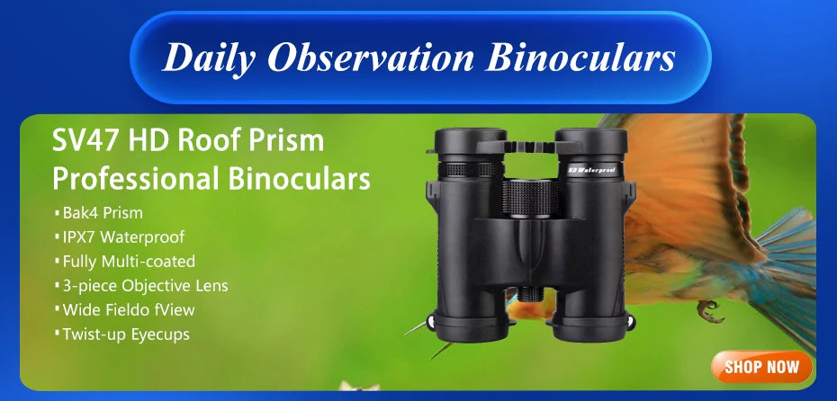 SVBONY 50/60/70/80 Spotting Scope Zoom Telescope Powerful  Waterproof Long Range PORRO Prism for Shooting camping equipment