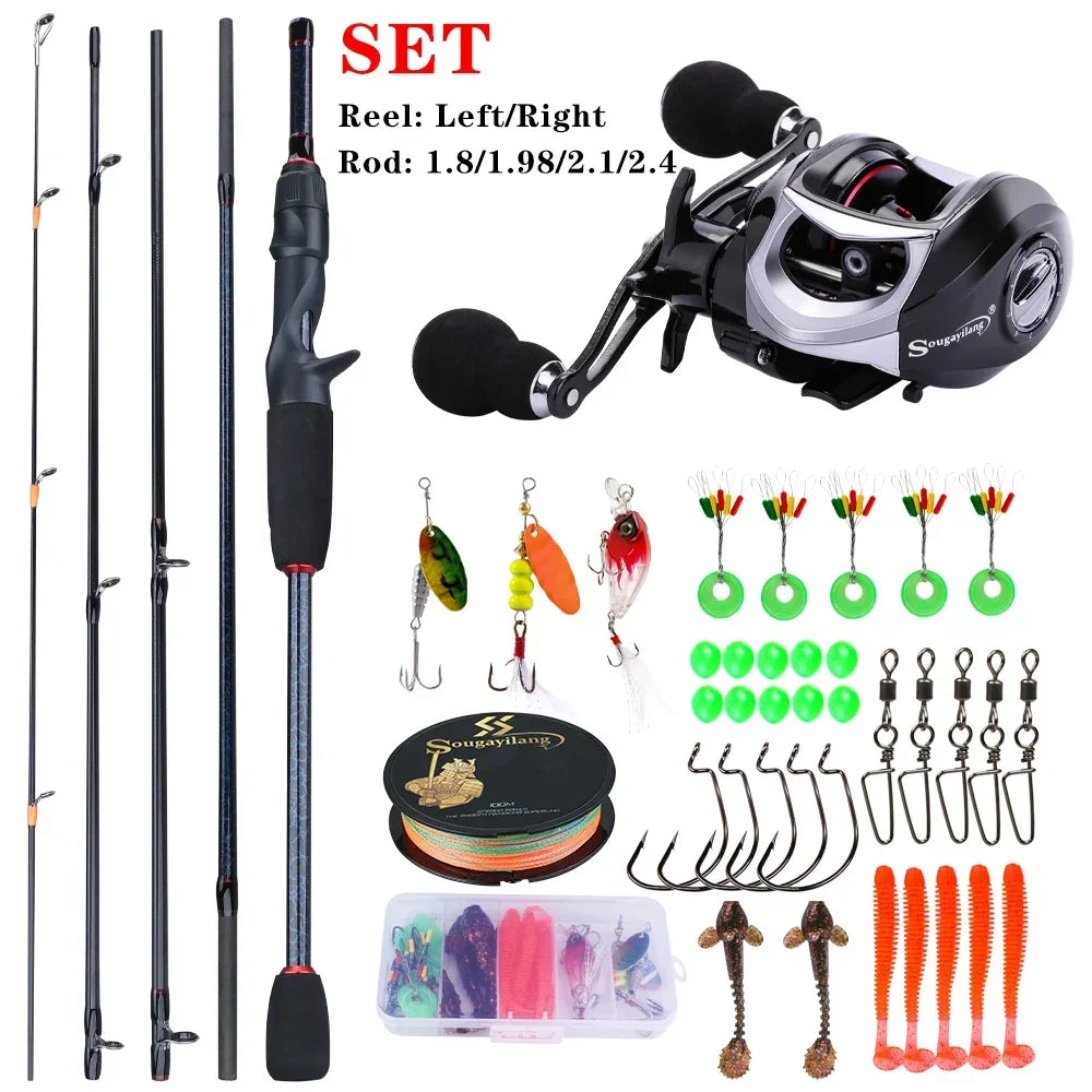 Sougayilang Fishing Rod/Reel/Lure Combos