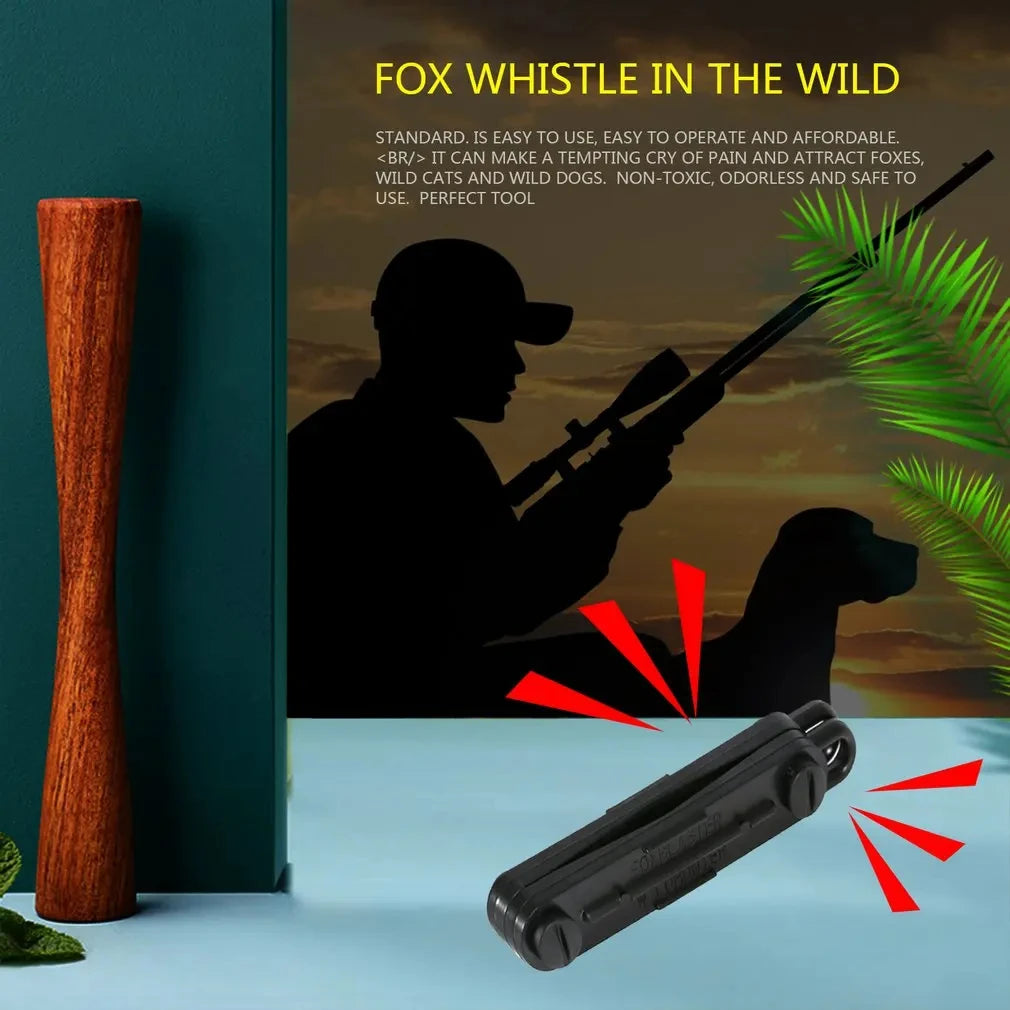 Outdoor Fox Down Fox Blaster Call Black Whistle Predator Hunting Lamping Calling Rabbit Game Caller Animial