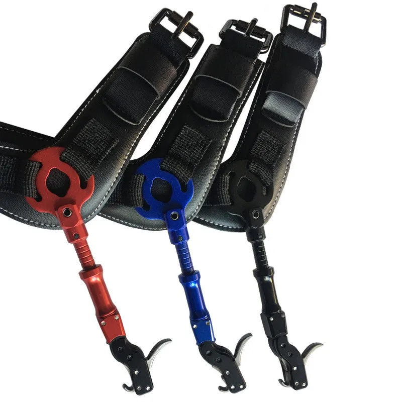 1pc 3 Color Hunting Archery Caliper Release Aid Compound Bow Archery Bow Release 360 Rotating Caliper Shooting Practice